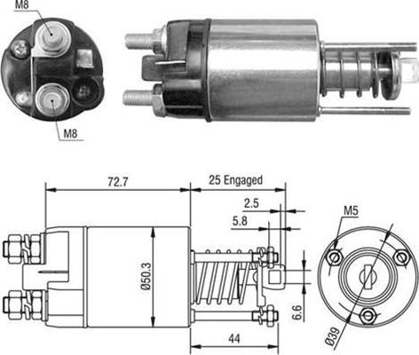 Magneti Marelli 940113050528 - Магнитен превключвател, стартер vvparts.bg