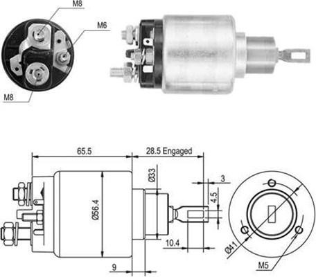 Magneti Marelli 940113050046 - Магнитен превключвател, стартер vvparts.bg