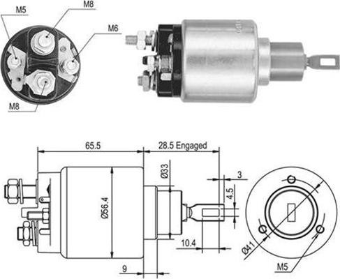 Magneti Marelli 940113050048 - Магнитен превключвател, стартер vvparts.bg