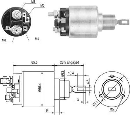 Magneti Marelli 940113050047 - Магнитен превключвател, стартер vvparts.bg