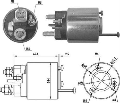 Magneti Marelli 940113050066 - Магнитен превключвател, стартер vvparts.bg