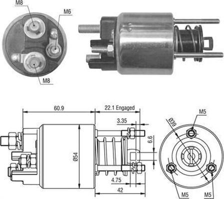 Magneti Marelli 940113050016 - Магнитен превключвател, стартер vvparts.bg