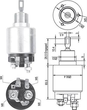 Magneti Marelli 940113050133 - Магнитен превключвател, стартер vvparts.bg