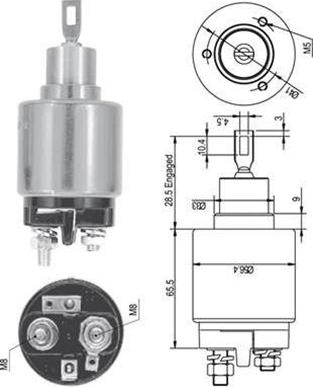 Magneti Marelli 940113050126 - Магнитен превключвател, стартер vvparts.bg