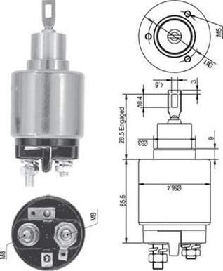 Magneti Marelli 940113050127 - Магнитен превключвател, стартер vvparts.bg