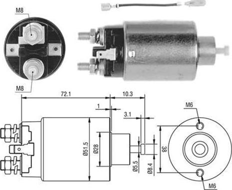 Magneti Marelli 940113050398 - Магнитен превключвател, стартер vvparts.bg