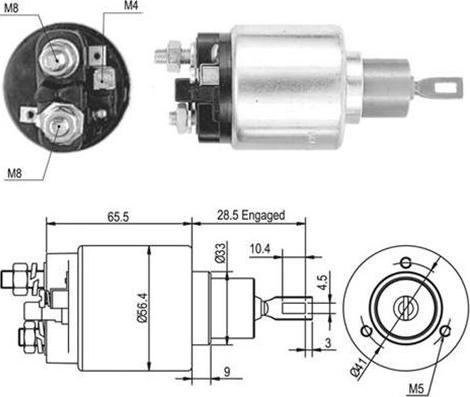 Magneti Marelli 940113050392 - Магнитен превключвател, стартер vvparts.bg