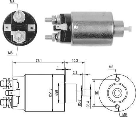 Magneti Marelli 940113050397 - Магнитен превключвател, стартер vvparts.bg