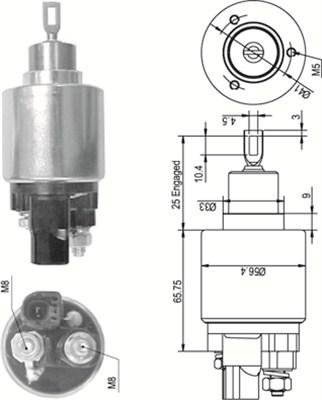 Magneti Marelli 940113050349 - Магнитен превключвател, стартер vvparts.bg