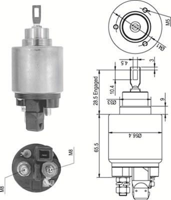 Magneti Marelli 940113050343 - Магнитен превключвател, стартер vvparts.bg