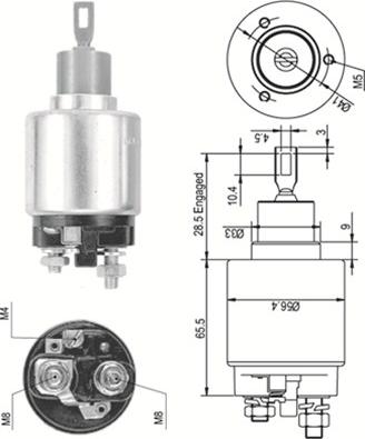 Magneti Marelli 940113050342 - Магнитен превключвател, стартер vvparts.bg