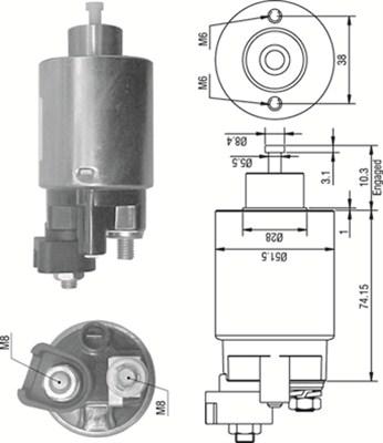 Magneti Marelli 940113050355 - Магнитен превключвател, стартер vvparts.bg