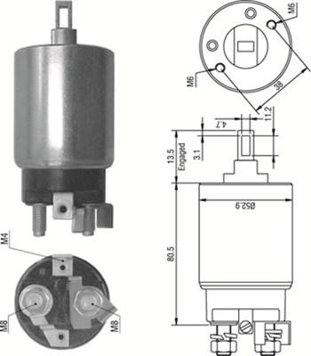 Magneti Marelli 940113050351 - Магнитен превключвател, стартер vvparts.bg