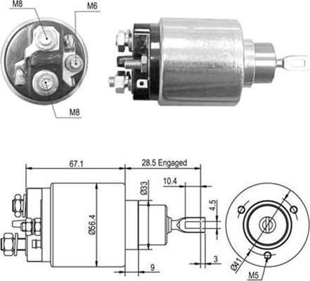 Magneti Marelli 940113050361 - Магнитен превключвател, стартер vvparts.bg