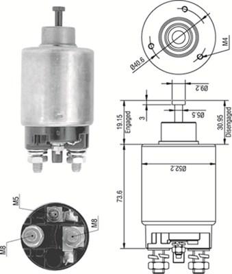 Magneti Marelli 940113050316 - Магнитен превключвател, стартер vvparts.bg