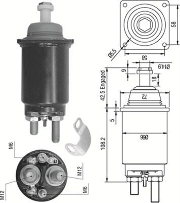 Magneti Marelli 940113050313 - Магнитен превключвател, стартер vvparts.bg