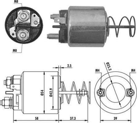 Magneti Marelli 940113050386 - Магнитен превключвател, стартер vvparts.bg