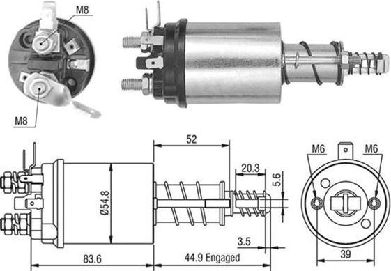 Magneti Marelli 940113050387 - Магнитен превключвател, стартер vvparts.bg