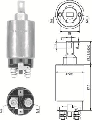 Magneti Marelli 940113050335 - Магнитен превключвател, стартер vvparts.bg