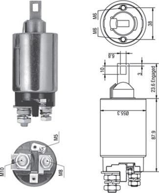 Magneti Marelli 940113050331 - Магнитен превключвател, стартер vvparts.bg