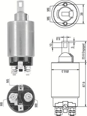 Magneti Marelli 940113050333 - Магнитен превключвател, стартер vvparts.bg