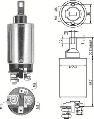 Magneti Marelli 940113050329 - Магнитен превключвател, стартер vvparts.bg