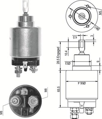 Magneti Marelli 940113050327 - Магнитен превключвател, стартер vvparts.bg