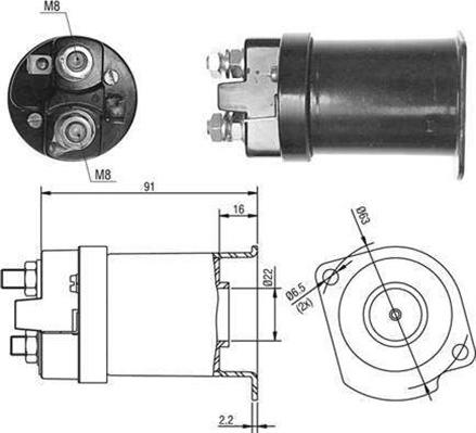 Magneti Marelli 940113050377 - Магнитен превключвател, стартер vvparts.bg