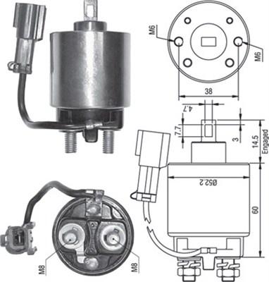 Magneti Marelli 940113050244 - Магнитен превключвател, стартер vvparts.bg