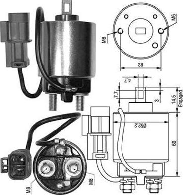 Magneti Marelli 940113050240 - Магнитен превключвател, стартер vvparts.bg