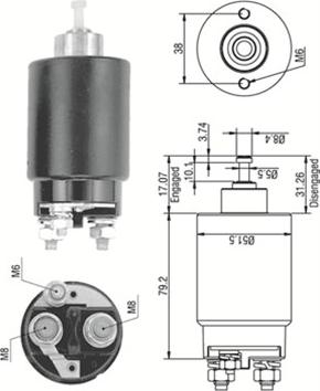 Magneti Marelli 940113050265 - Магнитен превключвател, стартер vvparts.bg