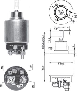 Magneti Marelli 940113050268 - Магнитен превключвател, стартер vvparts.bg