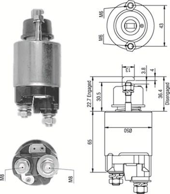 Magneti Marelli 940113050234 - Магнитен превключвател, стартер vvparts.bg