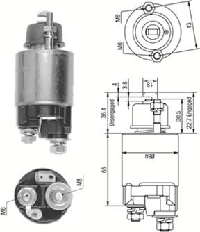 Magneti Marelli 940113050231 - Магнитен превключвател, стартер vvparts.bg