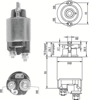 Magneti Marelli 940113050233 - Магнитен превключвател, стартер vvparts.bg