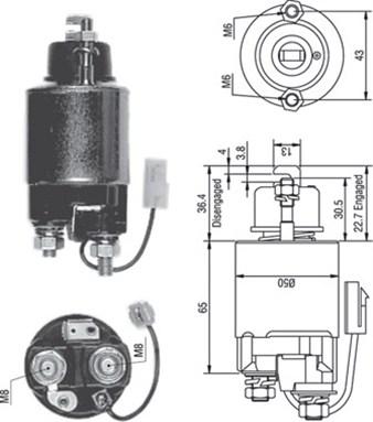 Magneti Marelli 940113050232 - Магнитен превключвател, стартер vvparts.bg