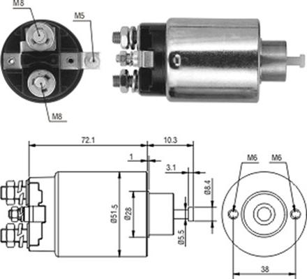 Magneti Marelli 940113050224 - Магнитен превключвател, стартер vvparts.bg