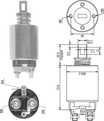 Magneti Marelli 940113050279 - Магнитен превключвател, стартер vvparts.bg