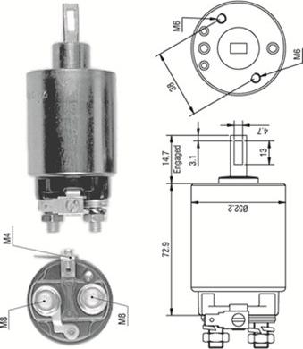 Magneti Marelli 940113050276 - Магнитен превключвател, стартер vvparts.bg