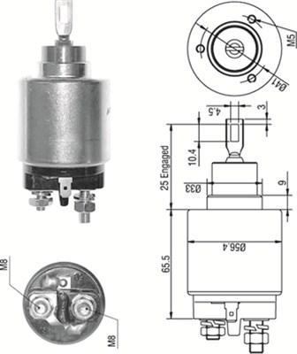 Magneti Marelli 940113050273 - Магнитен превключвател, стартер vvparts.bg