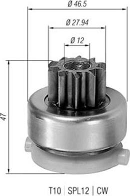 Magneti Marelli 940113020409 - Зъбно колелце, стартер vvparts.bg