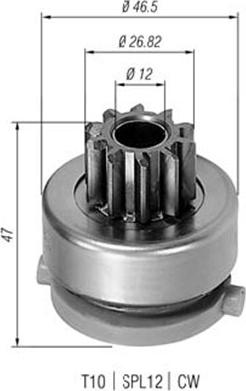 Magneti Marelli 940113020423 - Зъбно колелце, стартер vvparts.bg