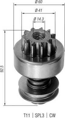 Magneti Marelli 940113020059 - Зъбно колелце, стартер vvparts.bg