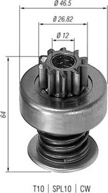 Magneti Marelli 940113020055 - Зъбно колелце, стартер vvparts.bg