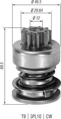 Magneti Marelli 940113020056 - Зъбно колелце, стартер vvparts.bg