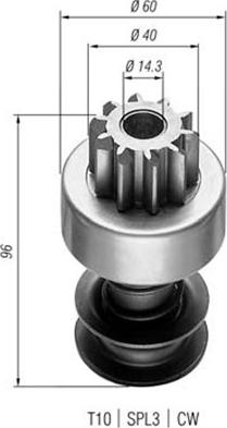 Magneti Marelli 940113020018 - Зъбно колелце, стартер vvparts.bg