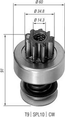 Magneti Marelli 940113020083 - Зъбно колелце, стартер vvparts.bg