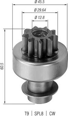 Magneti Marelli 940113020037 - Зъбно колелце, стартер vvparts.bg