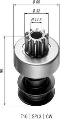 Magneti Marelli 940113020026 - Зъбно колелце, стартер vvparts.bg