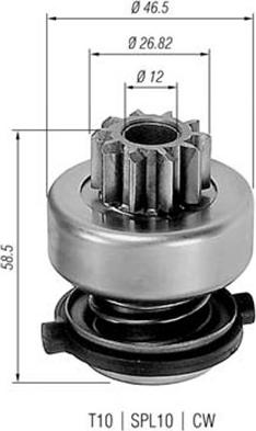 Magneti Marelli 940113020149 - Зъбно колелце, стартер vvparts.bg